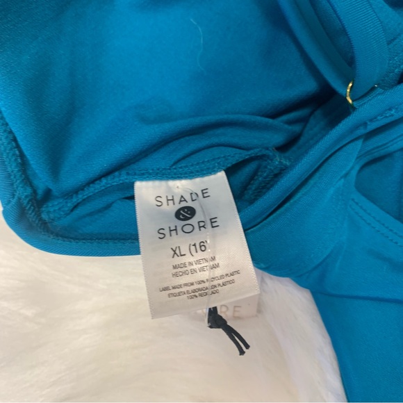 Shade & Shore Plunge Ruched One Piece Swimsuit - Picture 10 of 13